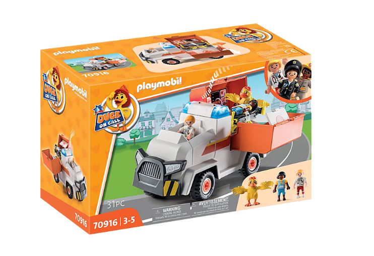 PLAYMOBIL DUCK ON CALL - EMERGENCY VEHICLE #70916