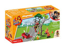 PLAYMOBIL DUCK ON CALL - FIREFIGHTER AND CAT #70917