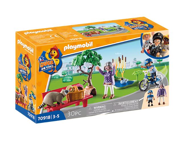 PLAYMOBIL DUCK ON CALL - POLICE OFFICER AND ANIMALS #70918