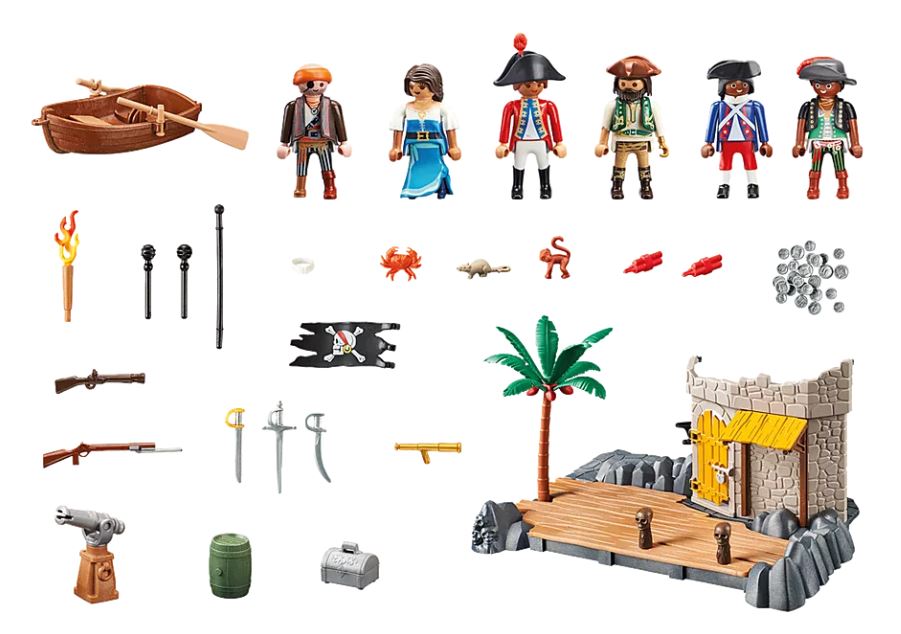 PLAYMOBIL MY FIGURES - ILOT DES PIRATES #70979