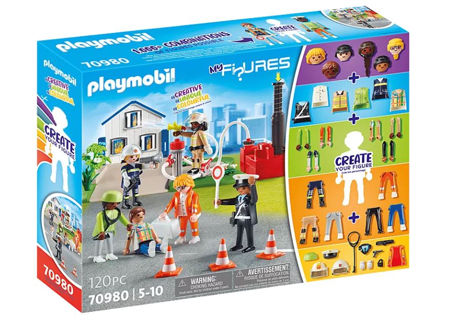 PLAYMOBIL MY FIGURES - RESCUE WORKERS #70980