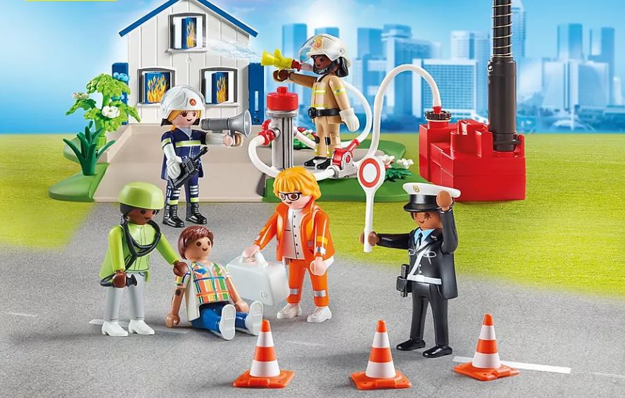 PLAYMOBIL MY FIGURES - RESCUE WORKERS #70980
