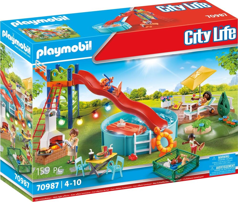 PLAYMOBIL CITY LIFE - RELAXATION AREA WITH POOL #70987