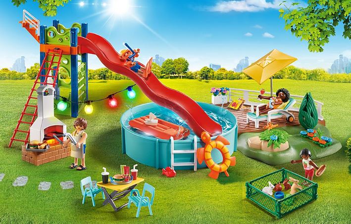 PLAYMOBIL CITY LIFE - RELAXATION AREA WITH POOL #70987