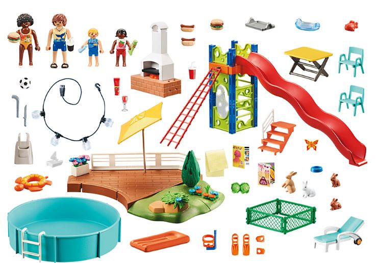 PLAYMOBIL CITY LIFE - RELAXATION AREA WITH POOL #70987