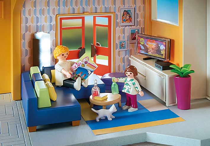 PLAYMOBIL CITY LIFE - FURNISHED LIVING ROOM #70989