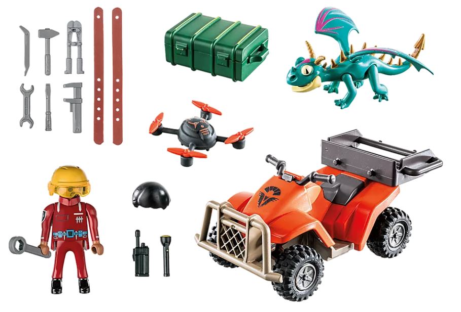 PLAYMOBIL DRAGONS DREAMWORKS - LES NEUF ROYAUMES - ICARUS QUAD ET PHIL (THE NINE REALMS) #71085