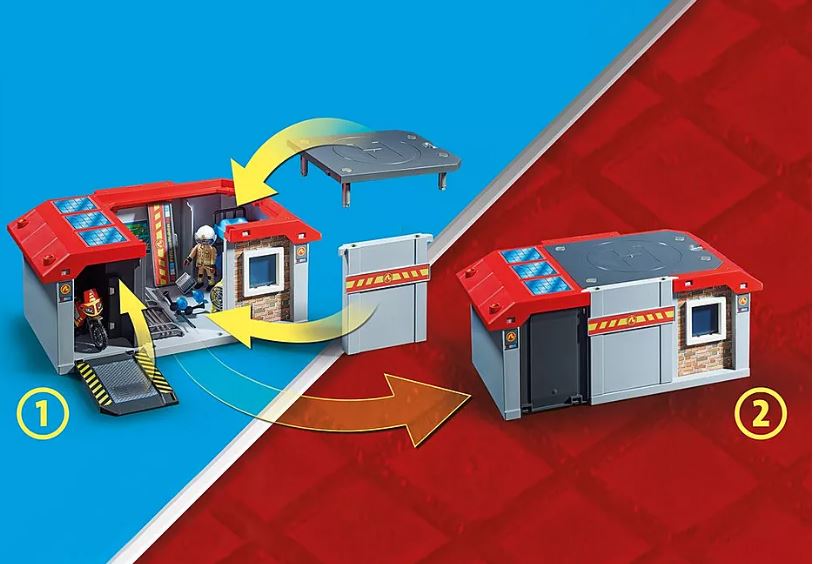 PLAYMOBIL CITY ACTION - PORTABLE FIRE STATION PROMO-PACK #71193