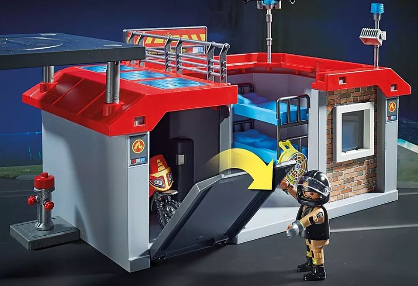 PLAYMOBIL CITY ACTION - PORTABLE FIRE STATION PROMO-PACK #71193