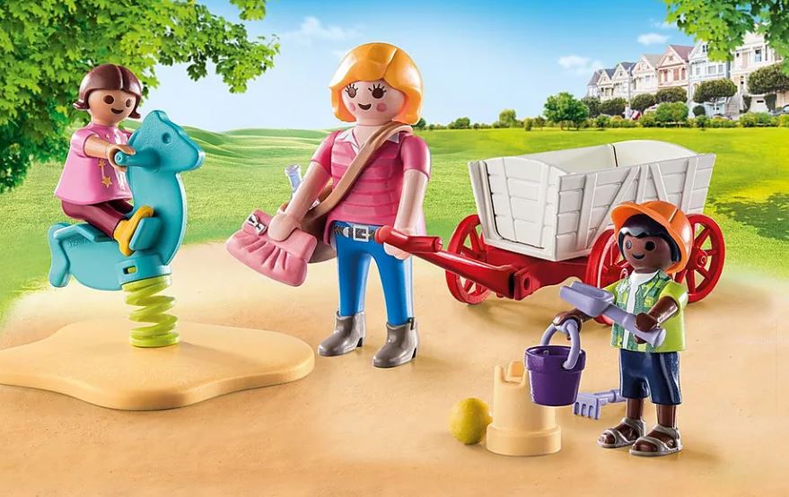 PLAYMOBIL CITY LIFE - STARTER PACK NOURRICE AVEC ENFANTS #71258