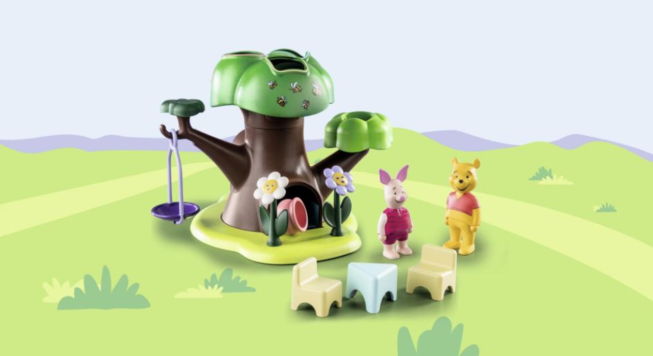 PLAYMOBIL JUNIOR - LA CABANE DANS LES ARBRES DE WINNIE L'OURSON ET PORCINET #71693