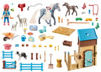 PLAYMOBIL HORSES OF WATERFALL - AMELIA ET WHISPER AVEC BOX POUR CHEVAUX #71353