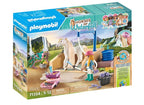 PLAYMOBIL HORSES OF WATERFALL - ISABELLA ET LIONESS AVEC AIRE DE LAVAGE POUR CHEVAUX #71354