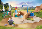 PLAYMOBIL HORSES OF WATERFALL - ISABELLA ET LIONESS AVEC AIRE DE LAVAGE POUR CHEVAUX #71354