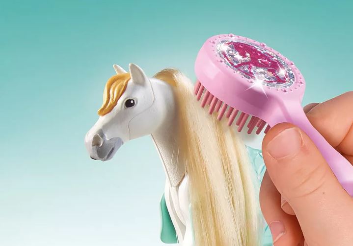 PLAYMOBIL HORSES OF WATERFALL - ISABELLA ET LIONESS AVEC AIRE DE LAVAGE POUR CHEVAUX #71354