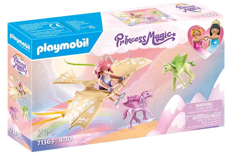 PLAYMOBIL PRINCESS MAGIC - PRINCESSE ET POULAINS AILÉS #71363