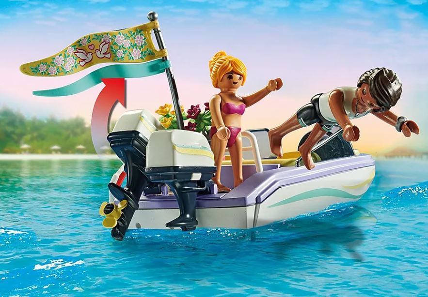 PLAYMOBIL CITY LIFE - PROMO-PACK MARIÉS ET BATEAU #71366
