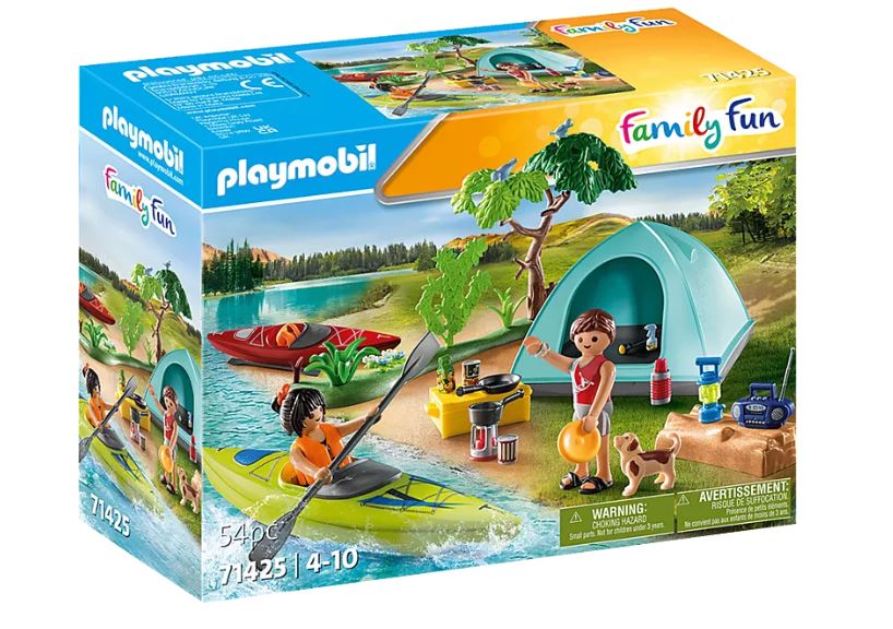 PLAYMOBIL FAMILY FUN CAMPING - FAMILY AND TENT #71425