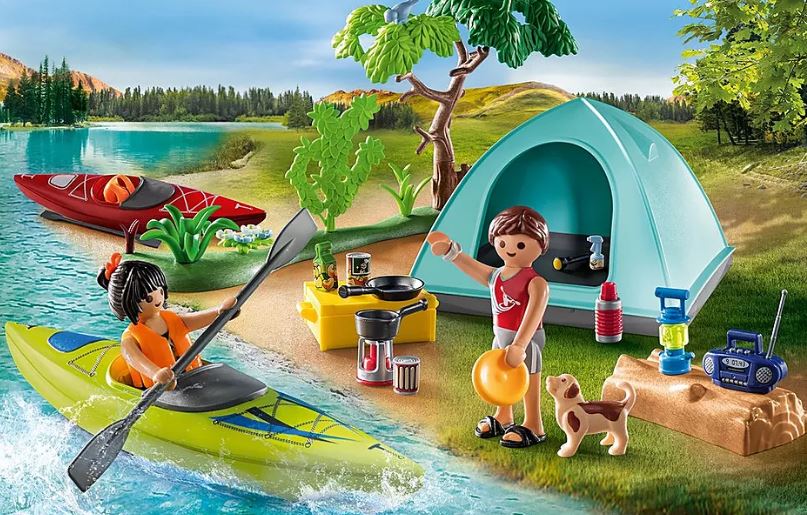 PLAYMOBIL FAMILY FUN CAMPING - FAMILY AND TENT #71425