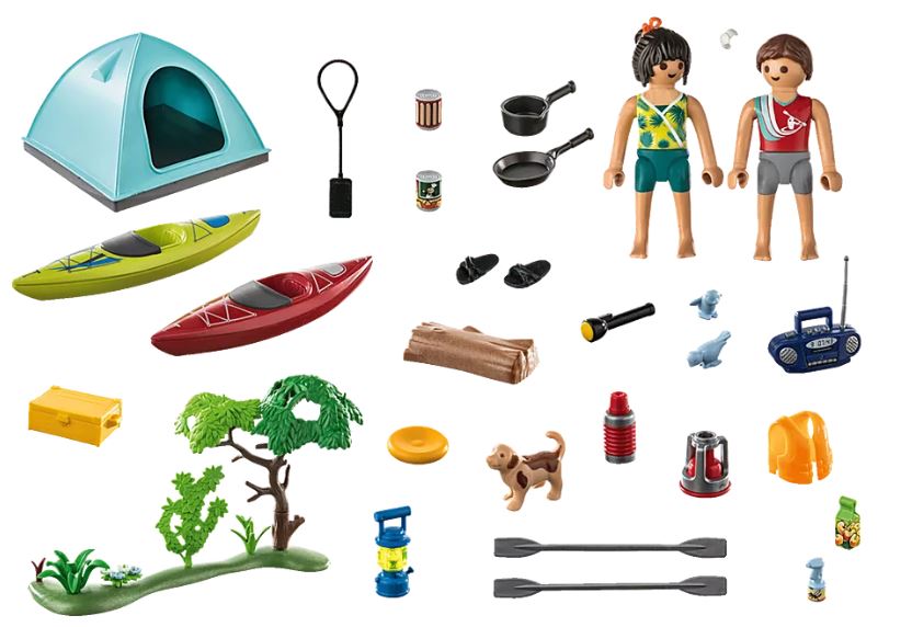 PLAYMOBIL FAMILY FUN CAMPING - FAMILY AND TENT #71425
