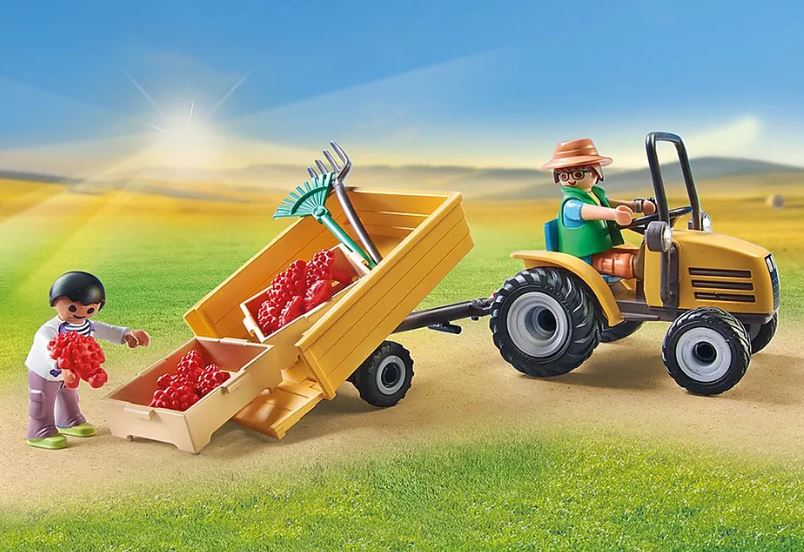PLAYMOBIL COUNTRY - FERMIER AVEC TRACTEUR ET CITERNE #71442