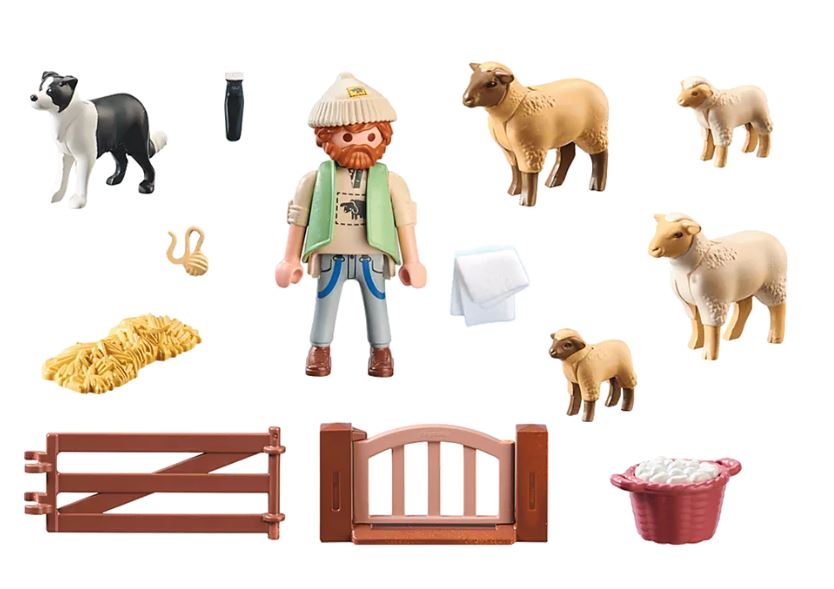 PLAYMOBIL COUNTRY - SHEPHERD WITH SHEEP #71444