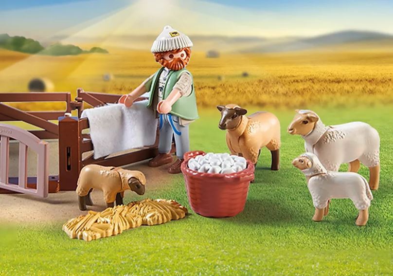 PLAYMOBIL COUNTRY - SHEPHERD WITH SHEEP #71444
