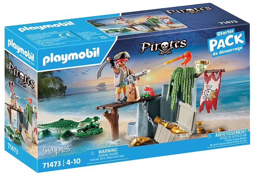 PLAYMOBIL PIRATES - PIRATE WITH ALLIGATOR STARTER PACK #71473