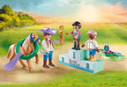 PLAYMOBIL HORSES OF WATERFALL - CAVALIERS AVEC PONEYS ET SAUT D'OBSTACLES #71495