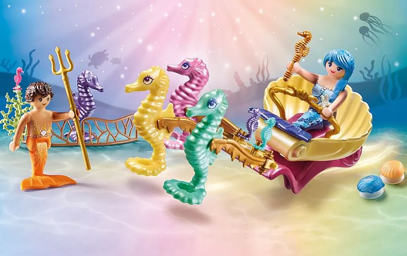 PLAYMOBIL PRINCESS MAGIC - CARRIAGE WITH MERMAIDS AND SEAHORSES #71500