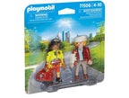 PLAYMOBIL DUO PACK - PARAMEDIC WITH INJURED PERSON #71506