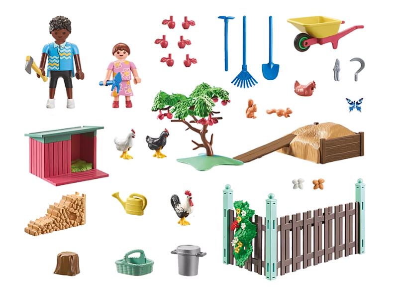 PLAYMOBIL MY LIFE - POULAILLER ET JARDIN #71510