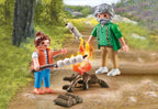 PLAYMOBIL MY LIFE - GRAND-PÈRE AVEC PETITE FILLE ET FEU DE CAMP #71513