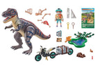 PLAYMOBIL DINOS - EXPLORATEUR AVEC MOTO ET TYRANNOSAURE #71524