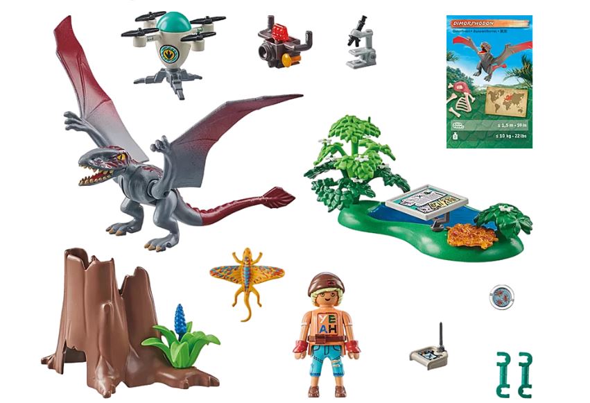 PLAYMOBIL DINOS - OBSERVATION DRONE WITH DIMORPHODON #71525