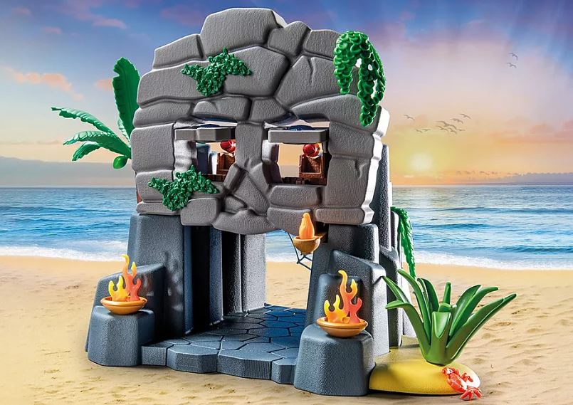 PLAYMOBIL PIRATES - TREASURE ISLAND WITH PIRATE AND SEA MONSTER #71531