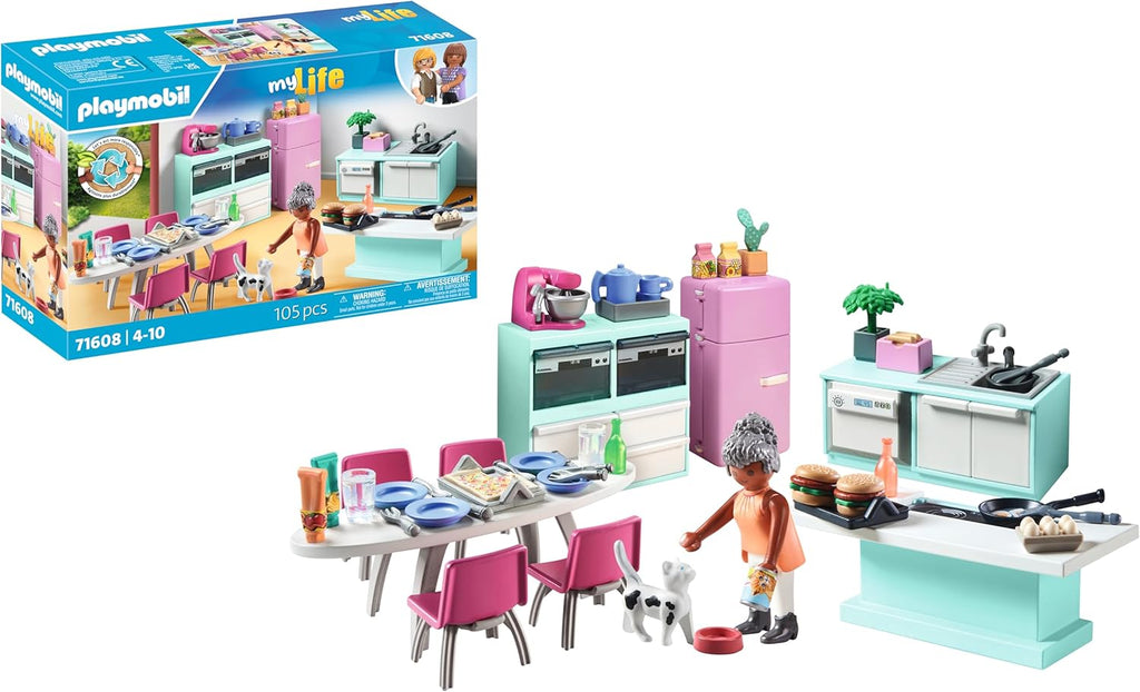 PLAYMOBIL MY LIFE - CUISINE AVEC ILOT CENTRAL #71608