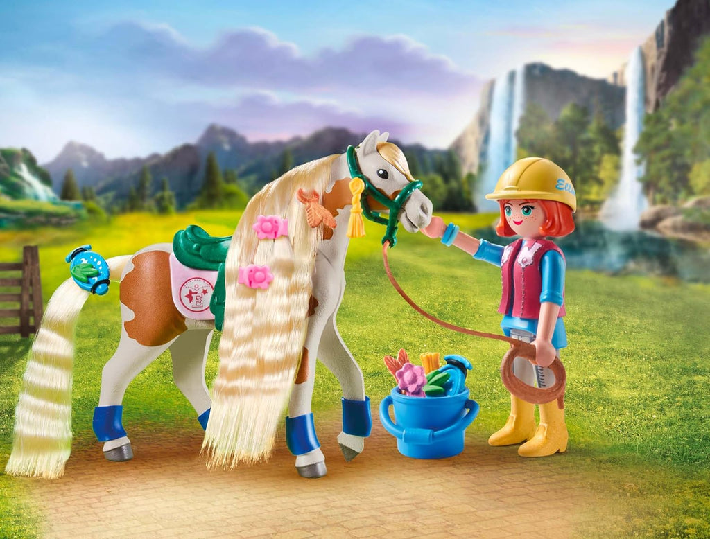 PLAYMOBIL HORSES OF WATERFALL - ELLIE AVEC CHEVAL #71639