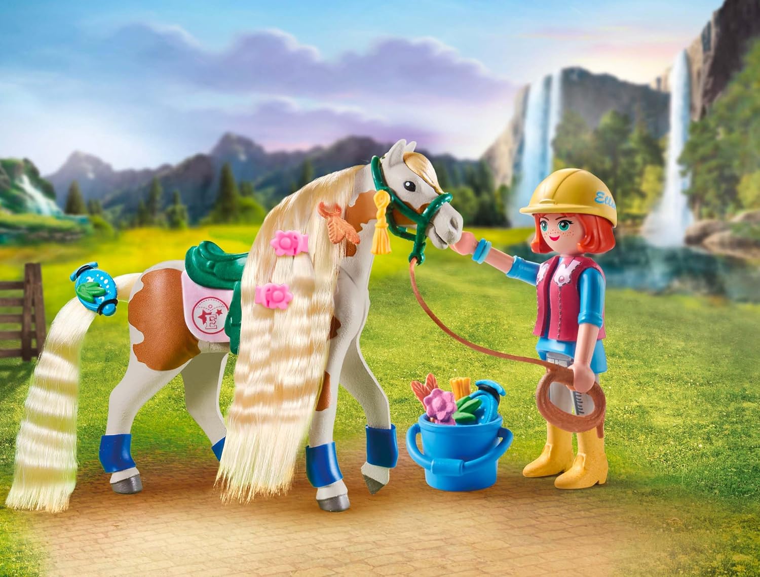 PLAYMOBIL HORSES OF WATERFALL - ELLIE AVEC CHEVAL #71639