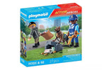 PLAYMOBIL ACTION HEROES - POLICER AVEC CHIEN DE RECHERCHE, VOLEUR ET ACCESSOIRES #71731