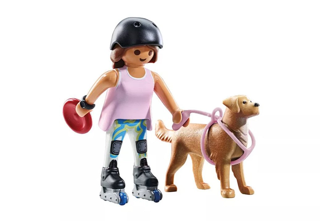 PLAYMOBIL MY LIFE - ROLLER GIRL WITH RETRIEVER AND ACCESSORIES #71739