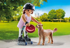 PLAYMOBIL MY LIFE - ROLLER GIRL WITH RETRIEVER AND ACCESSORIES #71739