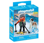 PLAYMOBIL MY LIFE - BOY ON SNOWSHOES WITH HIS ST. BERNARD #71741