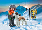 PLAYMOBIL MY LIFE - BOY ON SNOWSHOES WITH HIS ST. BERNARD #71741