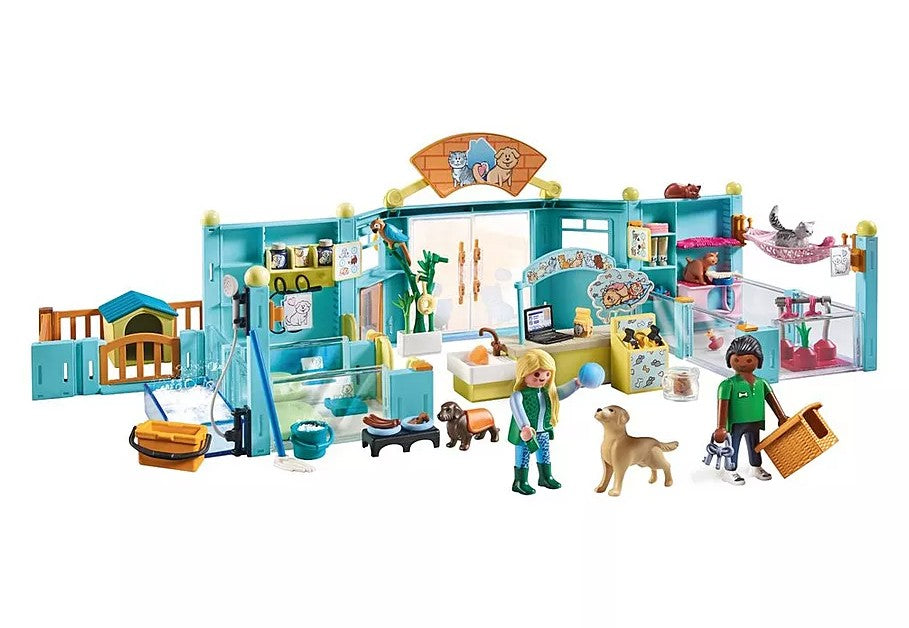PLAYMOBIL MY LIFE - PET HOTEL: CARETAKERS, DOGS AND CATS #71742