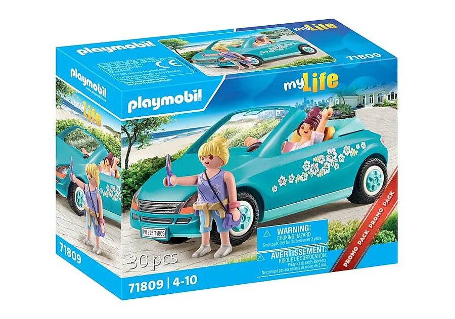 PLAYMOBIL MY LIFE - CABRIOLET ET JEUNES FILLES EN VOYAGE #71809