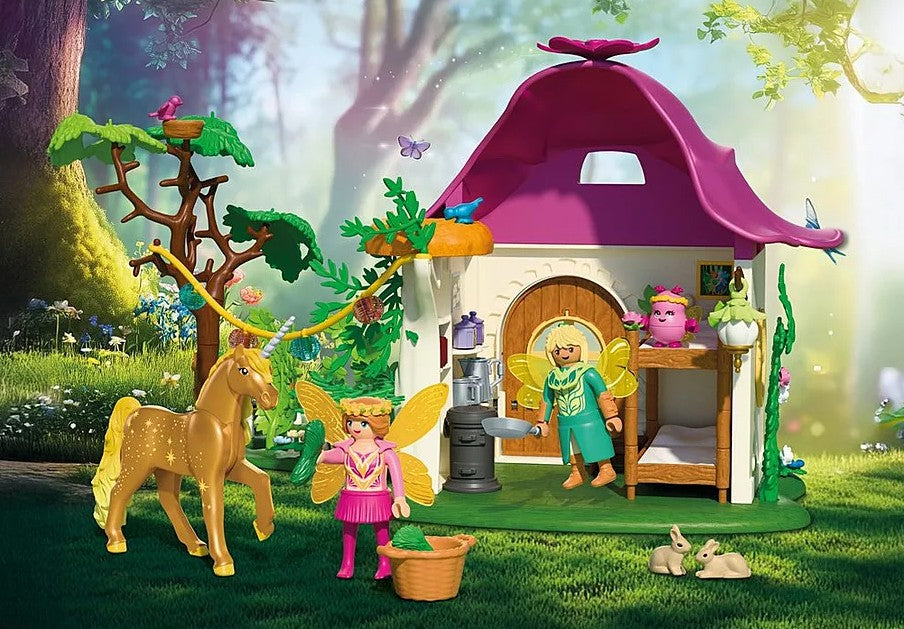 PLAYMOBIL MAGIC - MAISON DE FÉE AVEC LICORNE DORÉE #71838