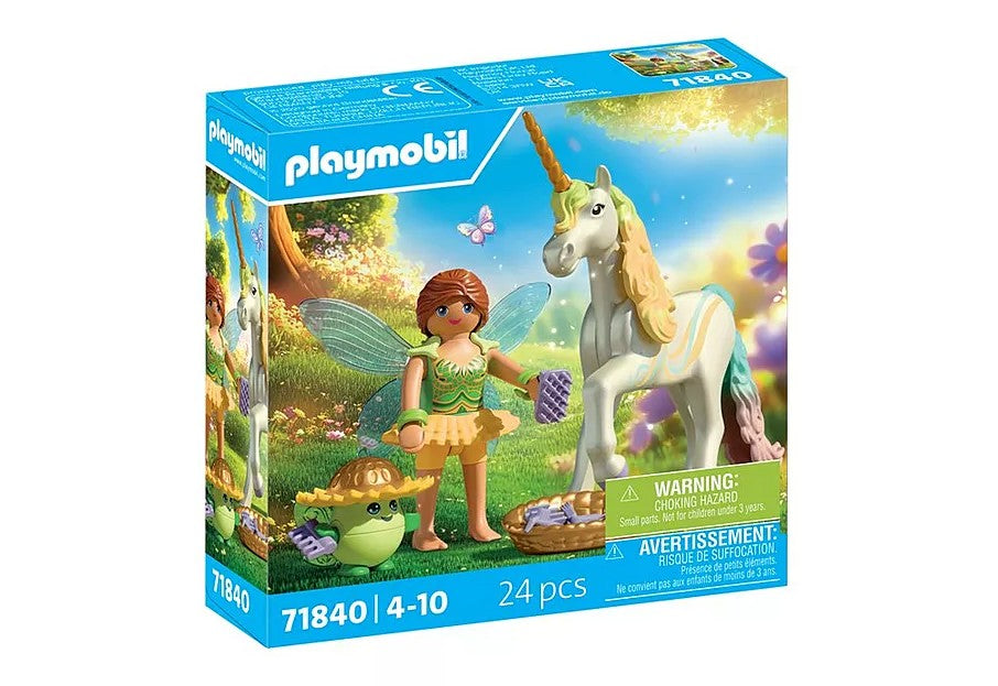 PLAYMOBIL MAGICAL - RAINBOW FLOWER UNICORN WITH FAIRY #71840