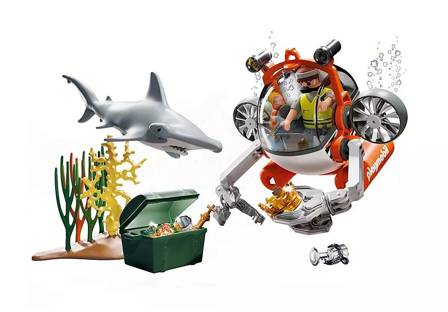 PLAYMOBIL ACTION HEROES - TREASURE HUNT PROMO PACKS WITH SUBMARINE #71860