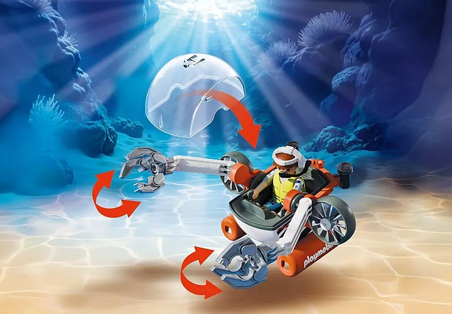 PLAYMOBIL ACTION HEROES - TREASURE HUNT PROMO PACKS WITH SUBMARINE #71860